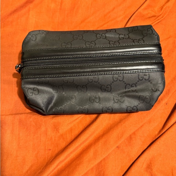 Gucci Black Monogram Pouch - Picture 1 of 10